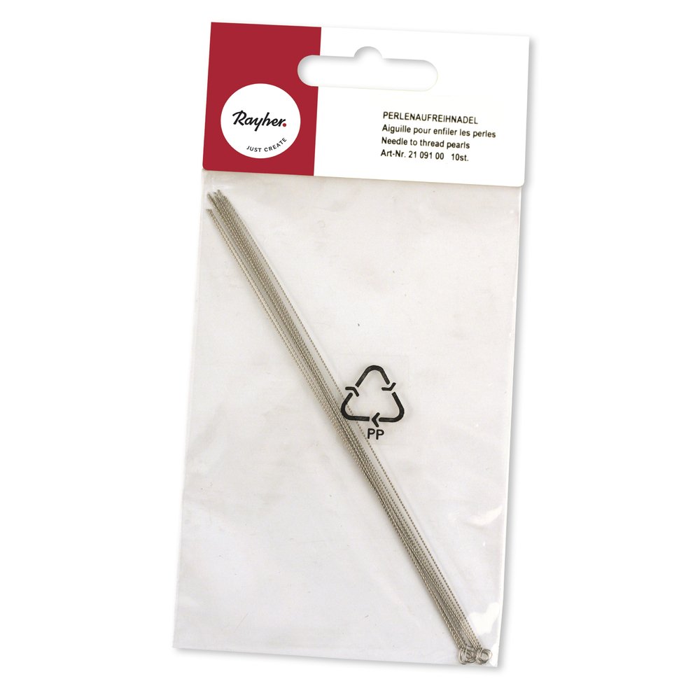 Aiguilles Rayher Pour Perles Delica Et Rocaille – 0,5x90 Mm, Lot De 2