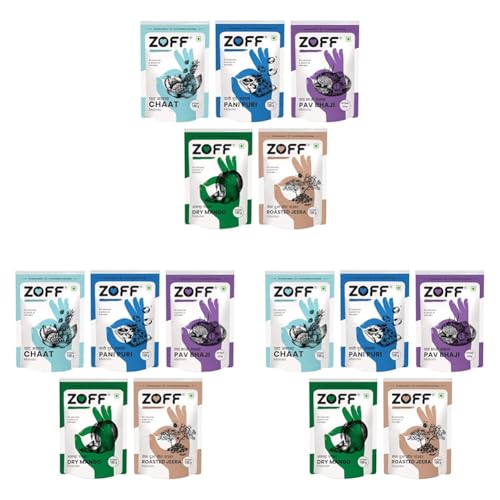Image of Zoff Chaat Starter Spices Kit 5 Exotic Blends | Pure & Fresh Masala | No Added Color or Preservatives | 500g (Pack of 3)