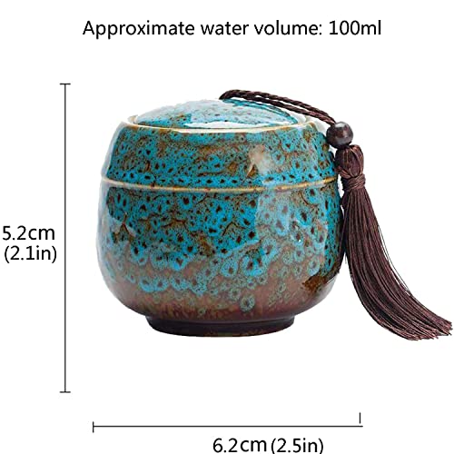 Small Urns for Human Ashes, Decorative Cremation Keepsakes Made of Ceramic, Mini Urns for Adult Ashe, Funeral for Pet, Small Amount of Cremated Remains, Display Burial at Home Offi image 3