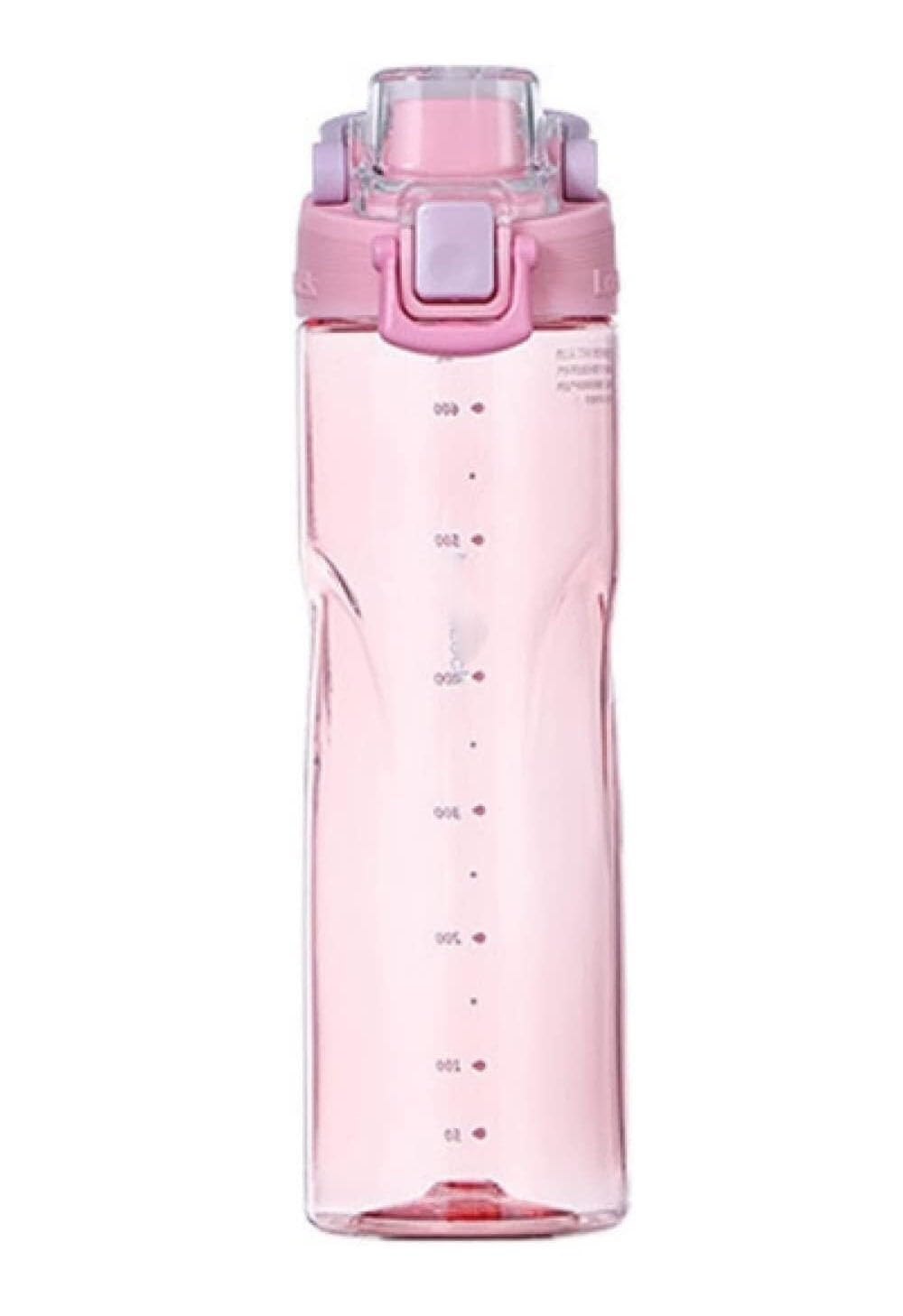 Bouteille d'eau Bouteille d'eau de Bureau Sports de Plein air Tasse à Eau en Plastique Tasse à jus Tasse à Boire Bouilloire Portable Rose 700 ML Gourde(Rosa)