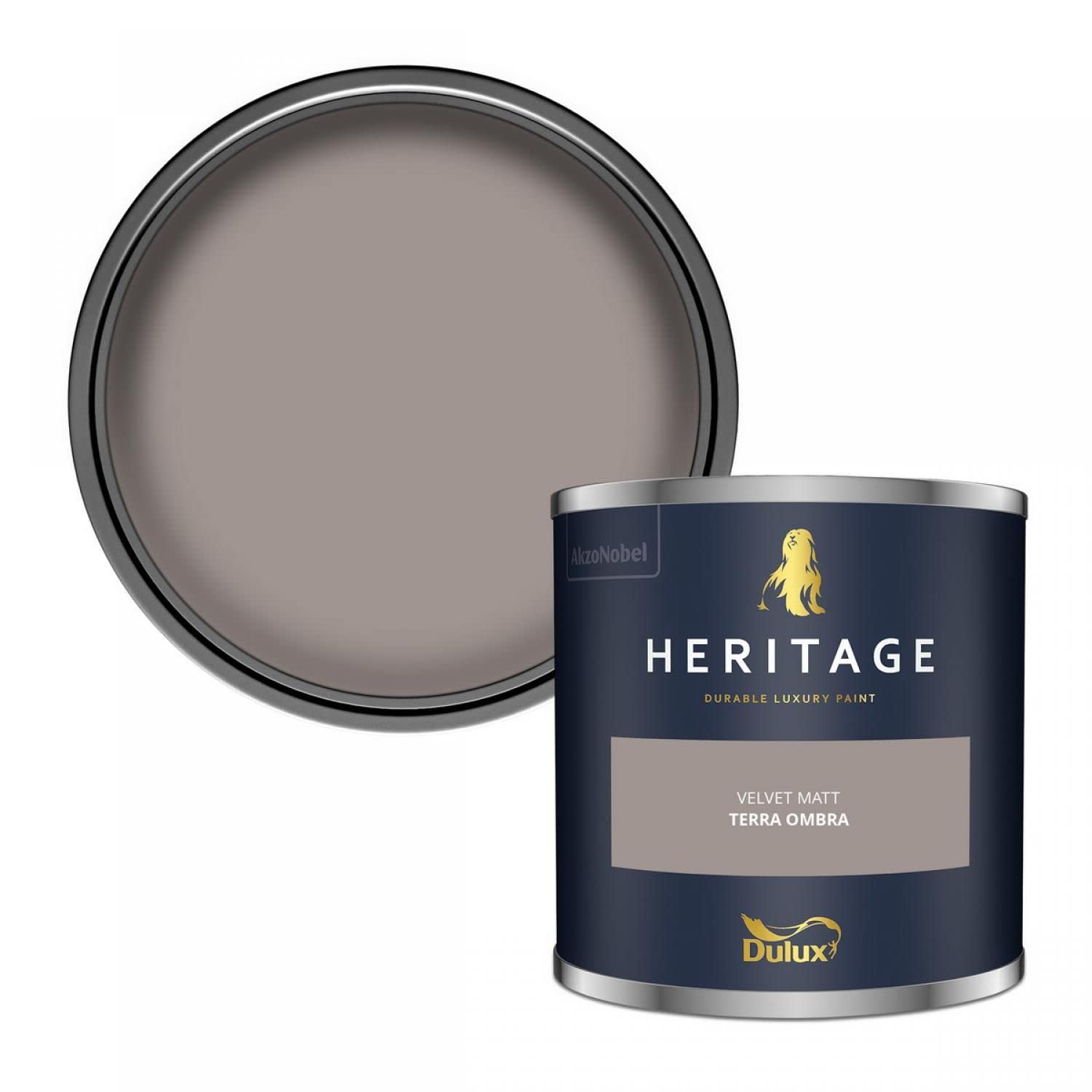 Dulux Trade Dulux Heritage Velvet Matt125Ml Tester PotTerra Ombra from B&Q