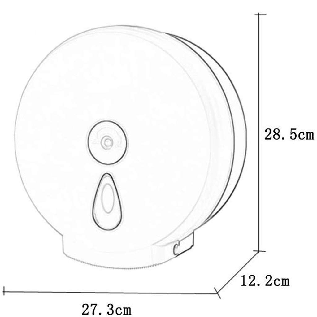 HLTYGWX Portarotolo per Carta igienica, portarotolo per Bagno di casa per Hotel di Grande capacità Montato a Parete con Scatola per fazzoletti in plastica con Serratura