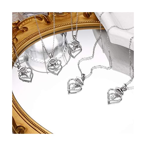 M-MOOHAM-Graduation-Gifts-for-Her-2021-14K-White-Gold-Plated-CZ-Graduation-Cap-Necklaces-Heart-Pendant-Initial-Necklaces-for-Women-Girls-College-Graduation-Gifts-for-Her-High-School M MOOHAM Graduation Gifts for Her 2023, 14K White Gold Plated Graduation Cap Necklaces 2023 Graduation Gifts Initial Necklaces for Girls Graduation Gifts for Her(U