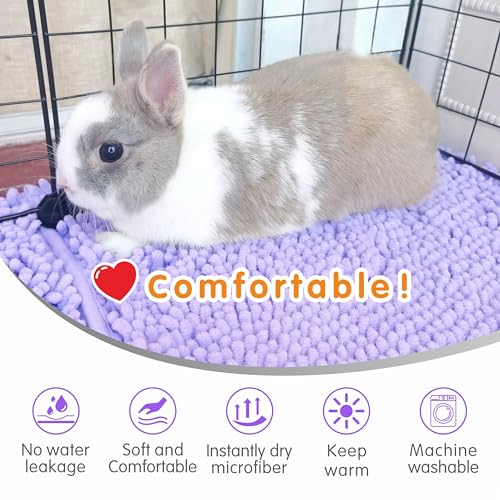 Vozrels Guinea Pig Cage Liner Bedding 2 Pcs, Washable Guinea Pig Bed Mat, Extra Absorbent Rabbit Pee Pad Reusable thumb #4
