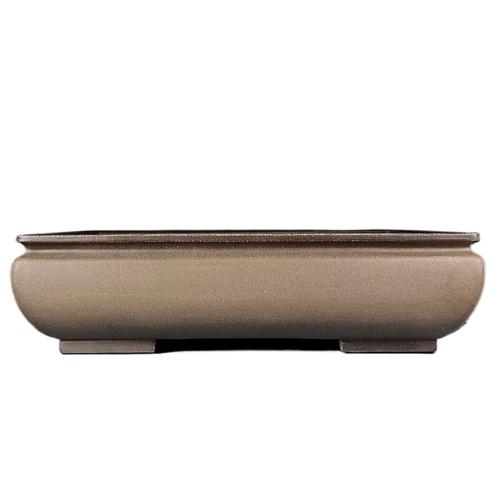 GELASIGE Flower Pots Plant Pots Purple Clay Bonsai Flower Pots Handmade Rectangular Pots Clay Plant Pots 19in Outdoor Flower Pots
