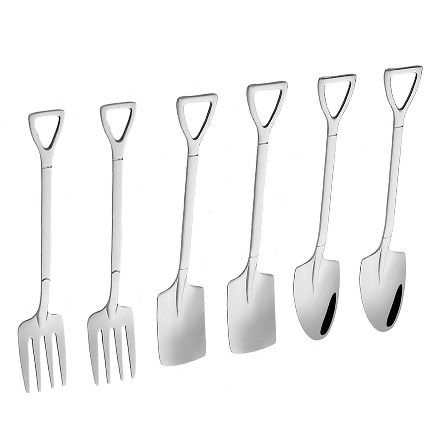 Set 10 Cucchiani Pala In Acciaio Inox - Per Gelato, Dessert