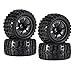 Produktbild SM SunniMix 4 Stück 1/10 RC Monster Truck Wheels Reifen mit Felge für HPI, Savage, XS, TM Flux, MT, ZD Racing, LRP