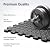Home Gym Mat, Puzzle Exercise Mat, EVA Interlocking Foam Floor Tiles for Home Workout Equipment and Kids' Play Areas - Black, 24 in x 24 in x ½ in - 24 Tiles (Black, 24 Pack, 96 SQ FT)