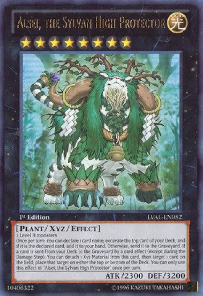 Amazon.com: YU-GI-OH! - Alsei, The Sylvan High Protector (LVAL-EN052) -  Legacy of The Valiant - 1st Edition