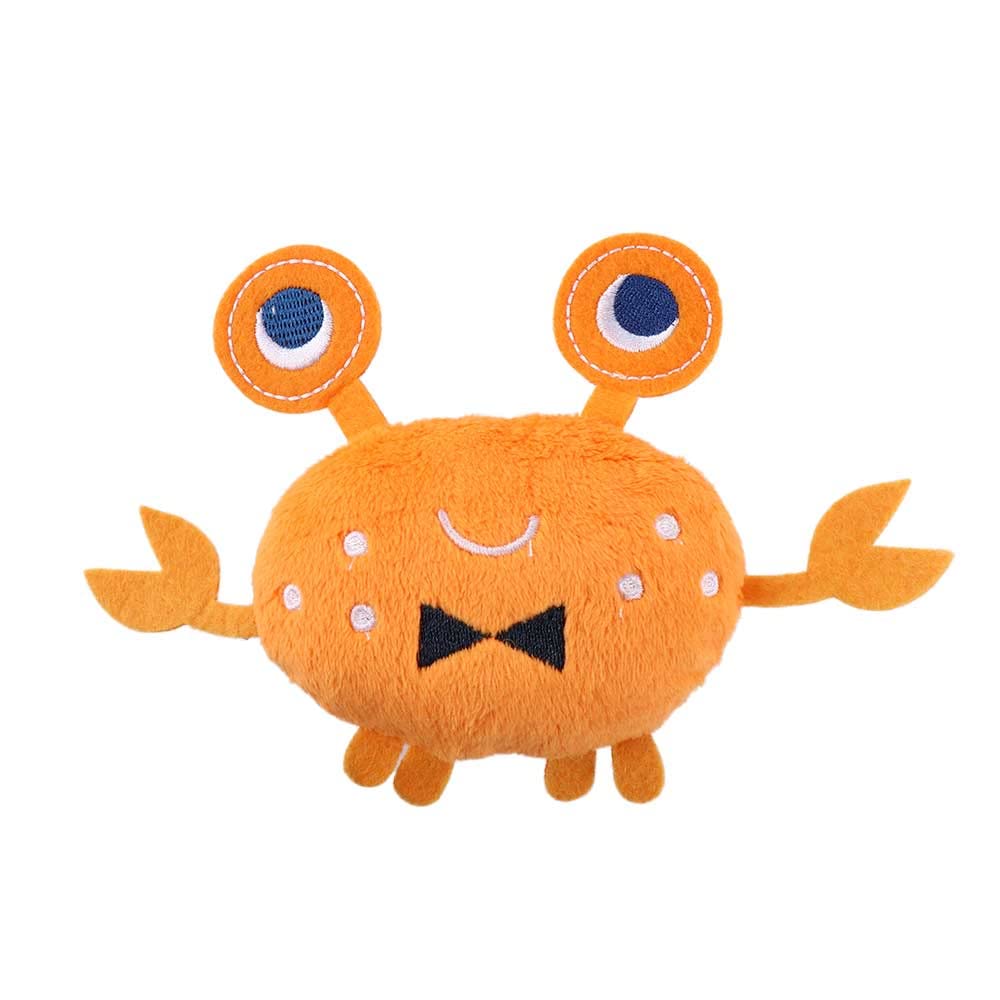 Squeaky Dog Chew Toys Soft Plush Lobster Crabs Squeaky Bite Toy Teeth-Cleaning Interactive Toys for Cat Small Medium