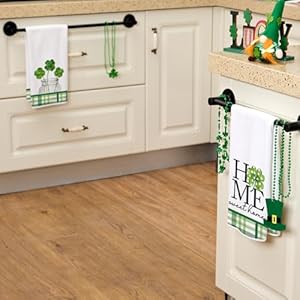 ARKENY St Patricks Day Green Polka dot Shamrock Kitchen Towels Dish Towels St. Patrick's Day Decorations for Home Décor Drying Cloth 18x26 Inch Hand Towel for Cooking Set of 2 ARKENY St Patricks Day Green Polka dot Shamrock Kitchen Towels Dish Towels St Patricks Day Decorations for Home Decor Drying Cloth 18×26 Inch Hand Towel for Cooking Set of 2