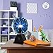 Kicko 10-Inch Plasma Ball - Blue Plasma Globe Touch and Sound Sensitive - Nebula Thunder Lightning Lamp Plug-in for Science Decor - Crystal Ball for Bedroom, Parties, Kids, and Home Decoration