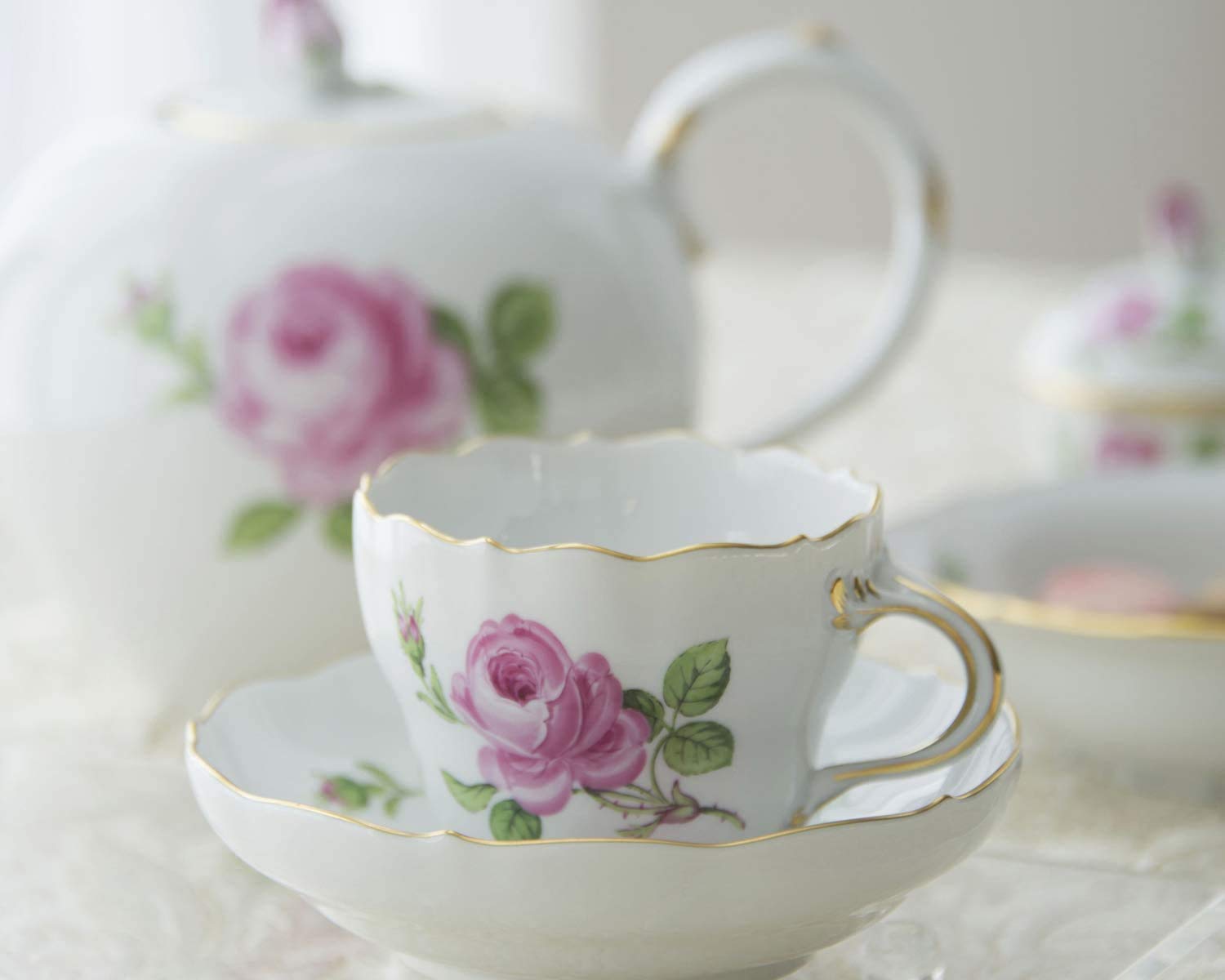 Amazon | 【正規輸入品】 マイセン ［MEISSEN］ マイセンのバラ(ピンク 
