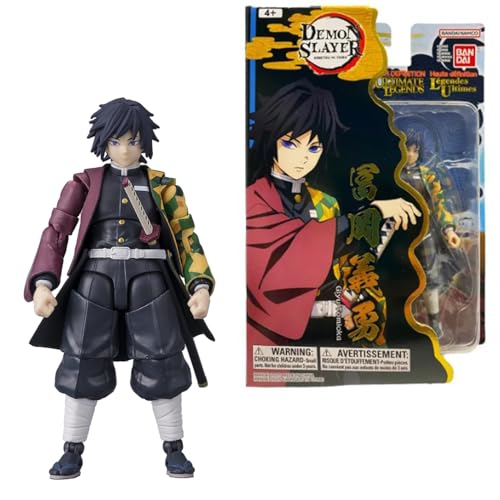 BANDAI - Ultimate Legends HD - Figurine d'action Demon Slayer 12 cm - Giyu Tomioka - Licence Officielle Demon Slayer - Figurine articulée Giyu - Jouet Enfant...