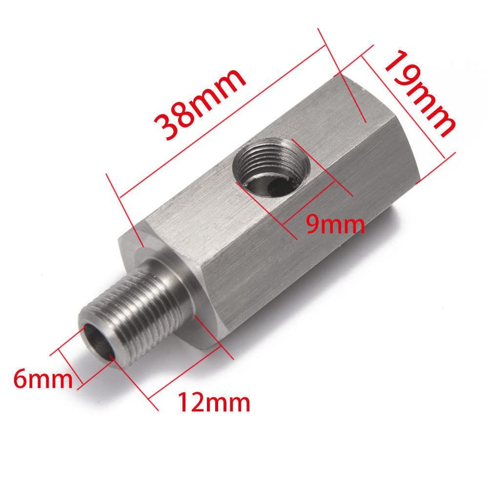 Adattatore Turbo Sensore Pressione Olio a T 1/8 NPT Tee