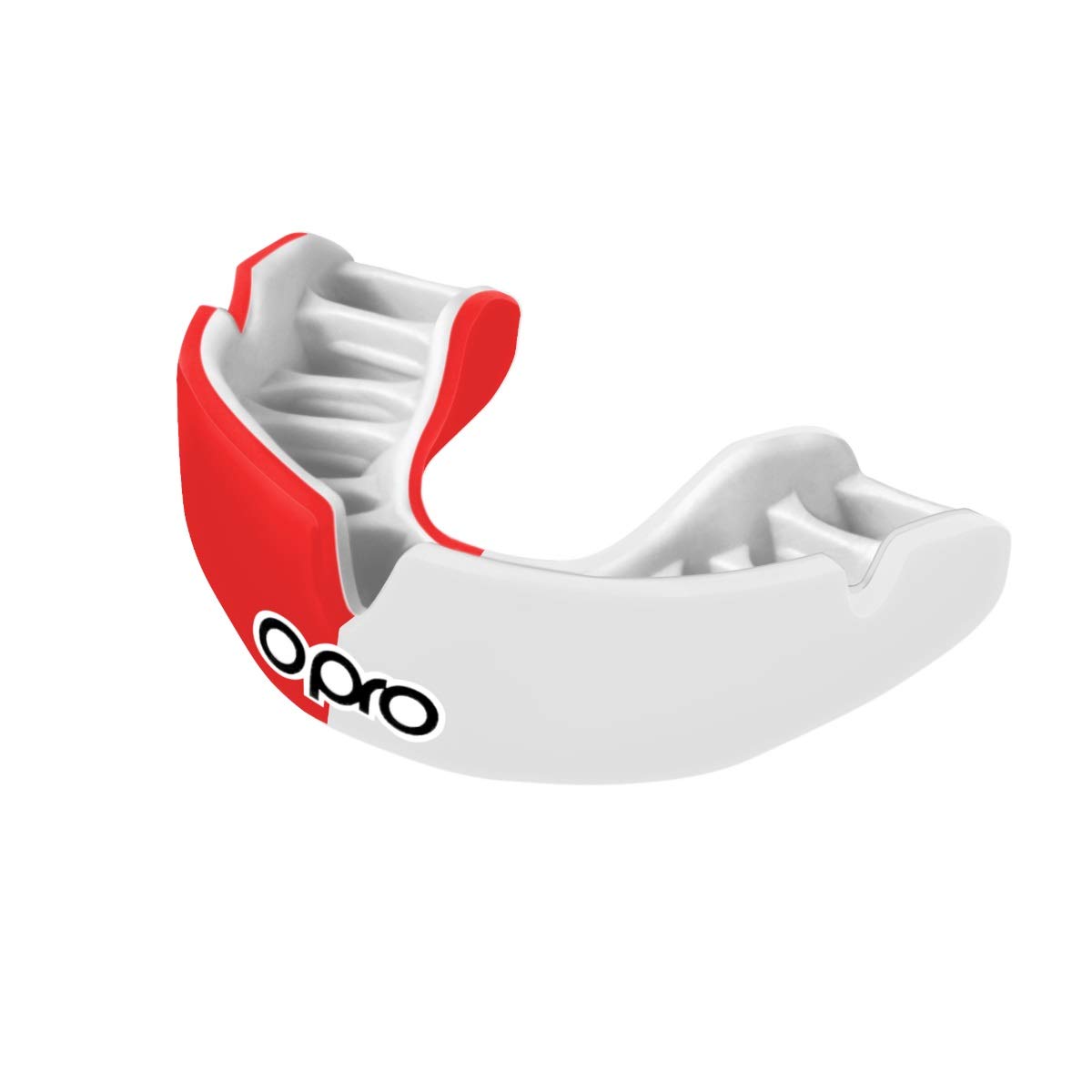 OPRO Power-Fit Adult Mouthguard – Custom Fit Gum Shield for Rugby, Hockey, MMA, Contact Sports – Dental Warranty, Dual Layer Outer Shell, Anatomical Fins, Inter Jaw Absorption Technology
