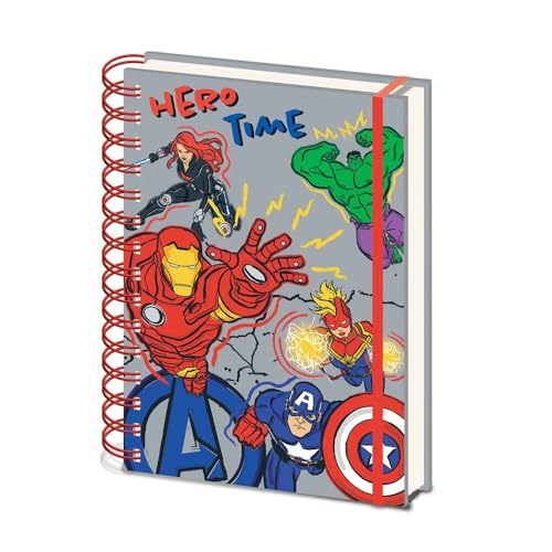 Marvel Pyramid International Avengers Hero Club A5 Wiro Notebook