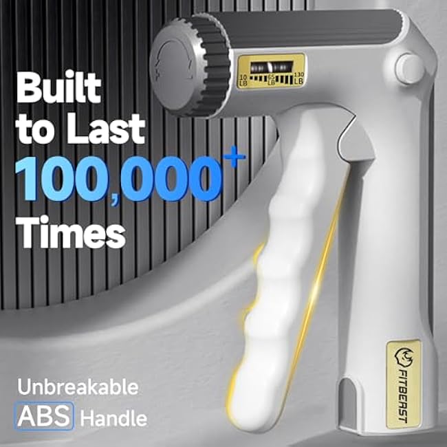 FitBeast Grip Strengthener Forearm Strengthener Hand Grips Strengthener - Adjustable Resistance 10-130LBS