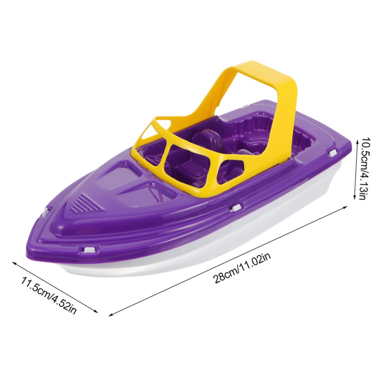 Barco de Bañera 2piezas Plástico para Niños y Bebés Púrpura