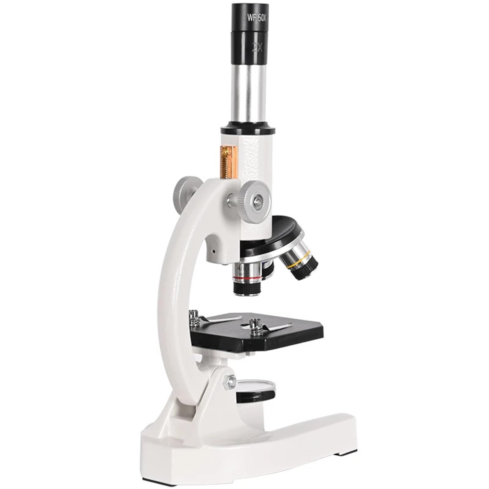 microscopio, Microscopio Biológico Monocular De 40x-2000X For Estudiantes, Educación, Laboratorio, HD, Luces LED, Soporte For Teléfono Móvil, Estudio para Adultos
