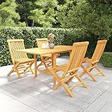 Photo Gallery coavain set da pranzo da giardino, moderno tavolo da pranzo con sedie, in legno massiccio, 5 pezzi, resistente alle intemperie e facile da pulire, marrone (110-160) x 80 x 75 cm Photo Gallery coavain set da pranzo da giardino, moderno tavolo da pranzo con sedie, in legno massiccio, 5 pezzi, resistente alle intemperie e facile da pulire, marrone (110-160) x 80 x 75 cm