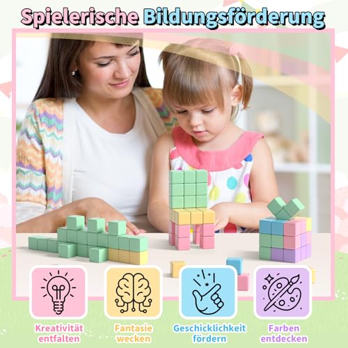 Apluses Magnetische Bausteine, Kinderspielzeug, Magnetisches Bauspielzeug – Ansicht 5