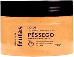 PORAN ESFOLIANTE CORPO ROSTO PESSEGO KARITE 240G