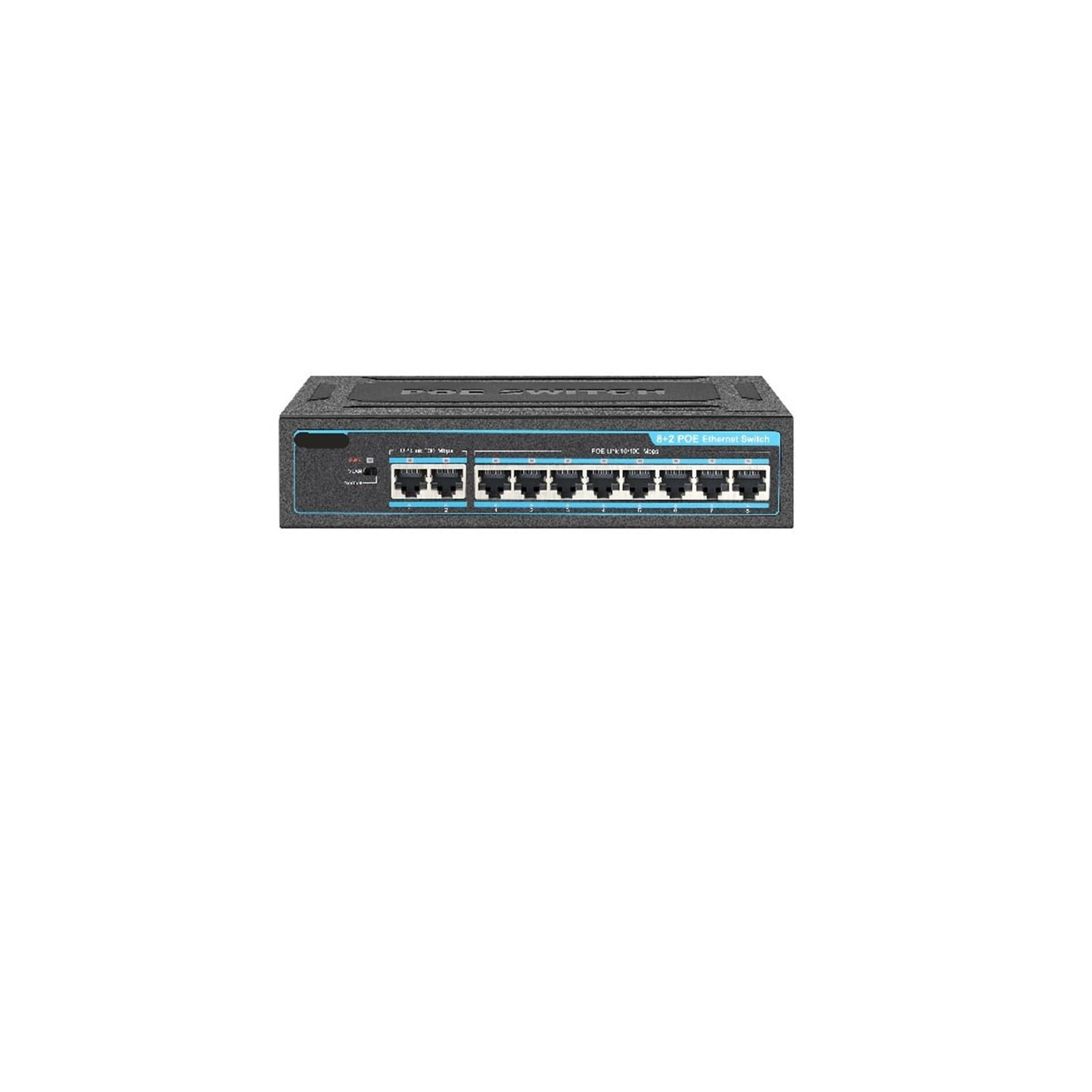 Commutateur Gigabit POE 10 ports pour réseau Ethernet stable et caméra IP