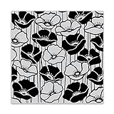 Hero Arts CG898 Poppy Field Bold Prints Cling Stamp