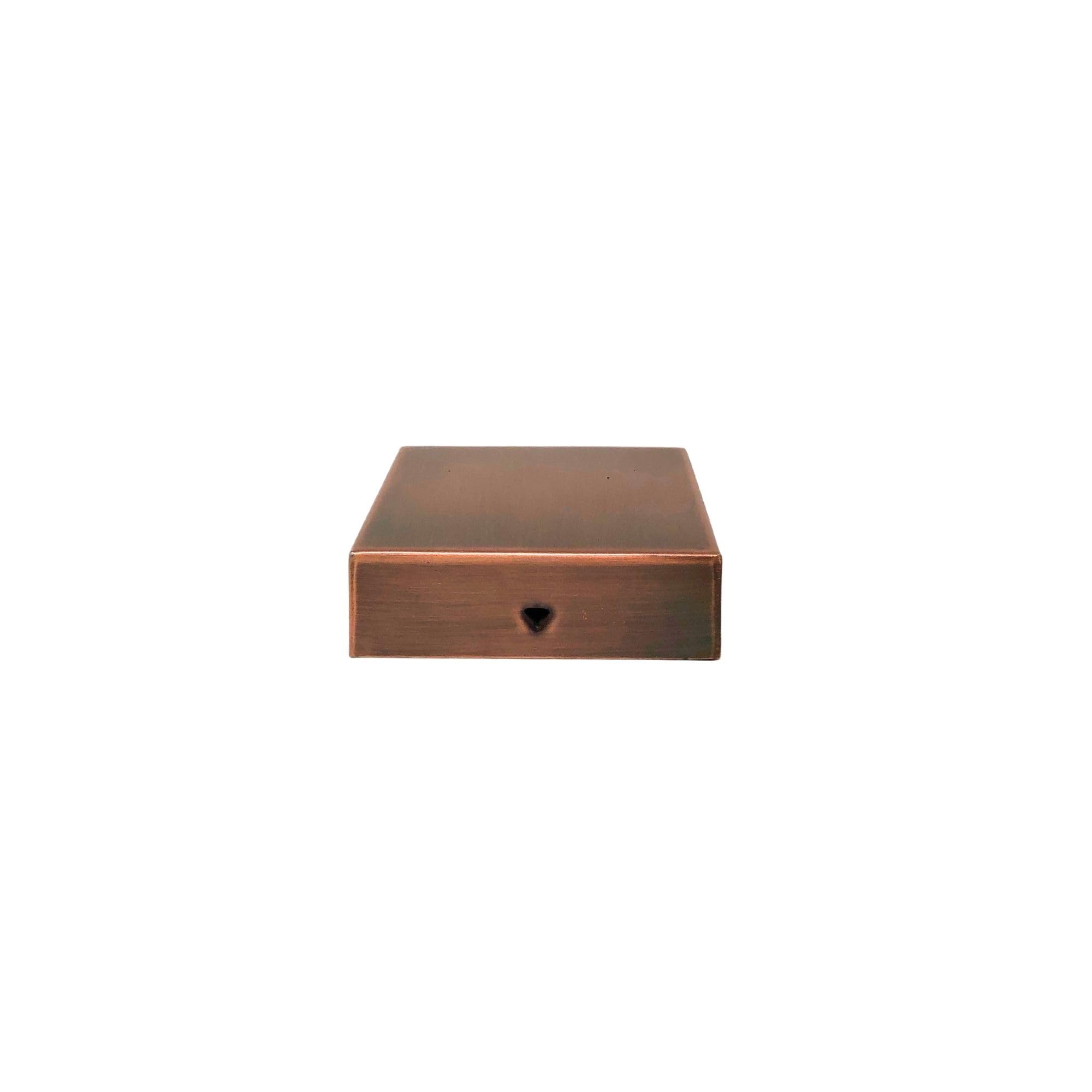 Nuvo IronEazy Cap™ Flat Pyramid Post Cap - Copper, 3.5" x 3.5"