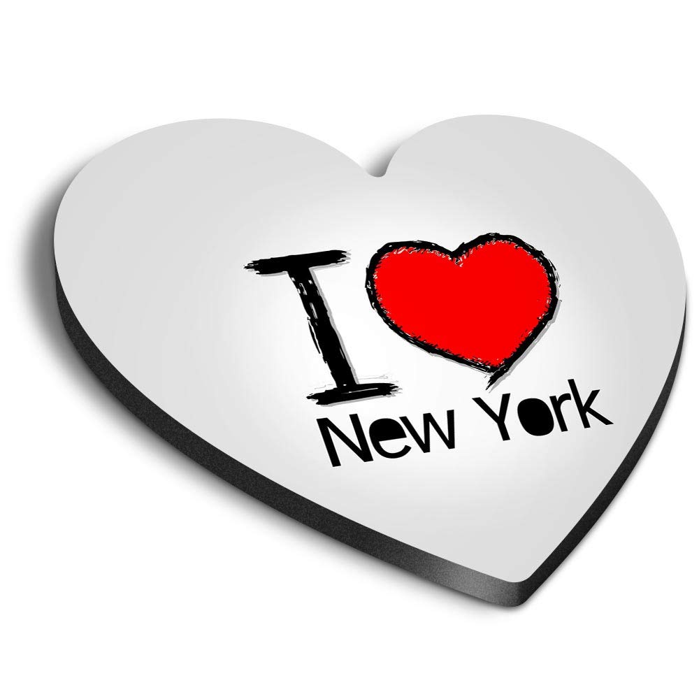 1 x Heart MDF Magnets - I Love New York NYC America USA 7752
