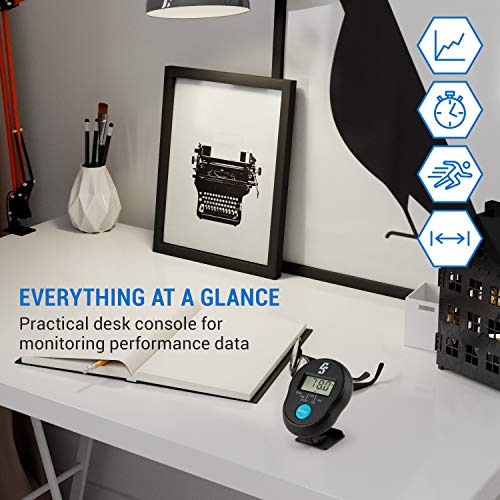 Capital Sports Azura Desk Bike hometrainer, X-Bike/cardiotrainer/cardiofiets/thuiskantoor, vliegwielmassa: 7,5 kg, MagResist: magnetische weerstand (8 niveaus), comfortabele zitgrepen, tafelconsole - Afbeelding 5