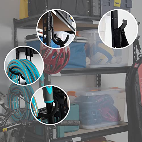 Ultrawall 5 Pack Shelving Hooks For Keyhole Shelves Organization, Utility Shelves Hooks For Garden Tool Bags, Chainsaws, Cords, Tools Equipment #TOP5