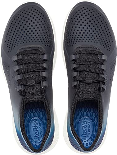 Image of Crocs Men's LiteRide Pacer Sneakers, Comfortable Men's Sneaker, Black /Almost White, 10 Men