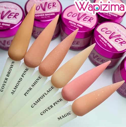 wapizima nails premium cover Brown acrylic 2oz jar miniatura 3