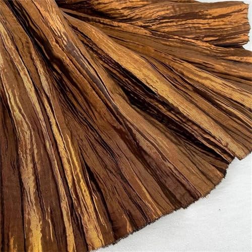 Tissu plissé texturé de créateur en polyester haut de gamme pour robe - 2