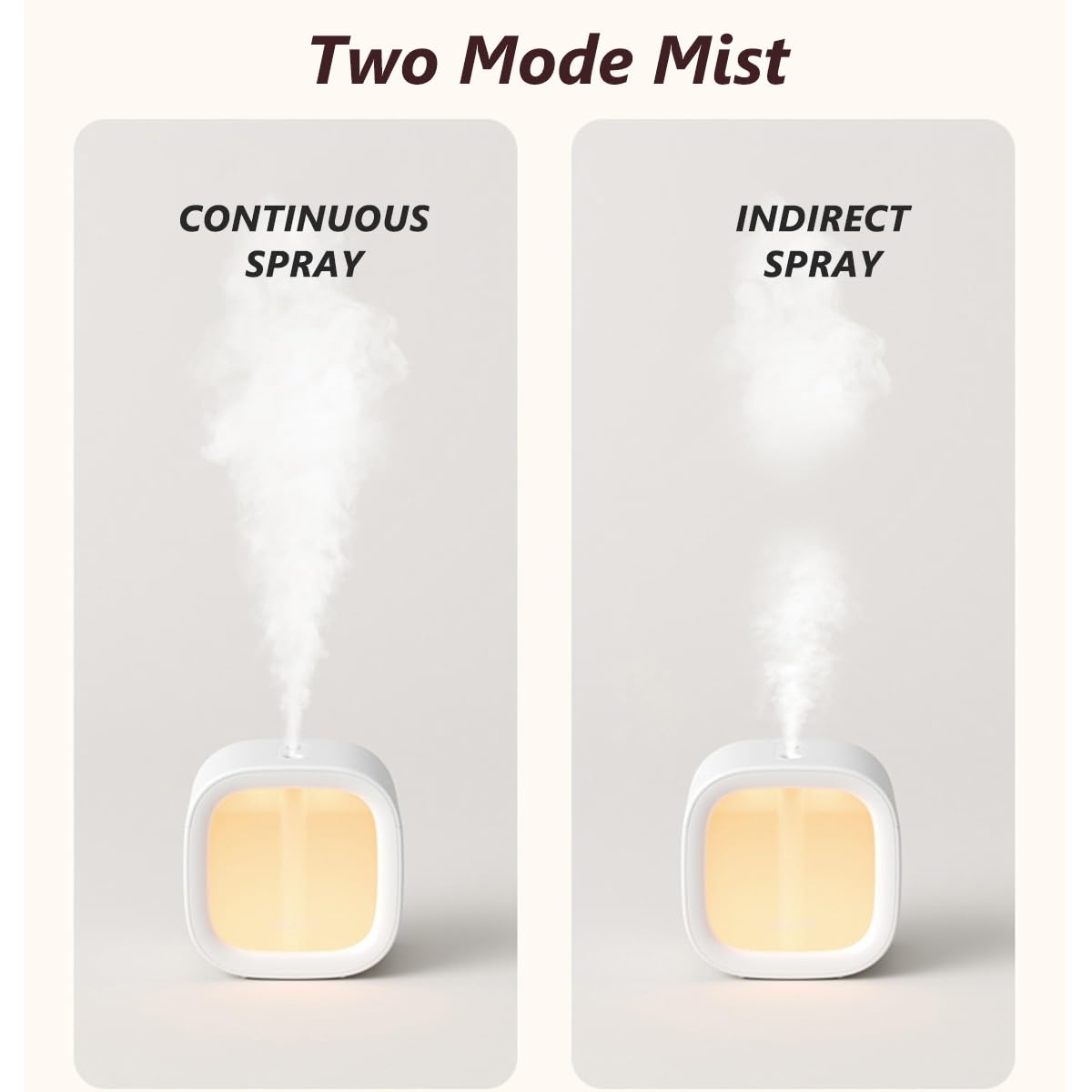 Humidificador de aire ultrasónico USB con luz nocturna, difusor de escritorio personal portátil para el hogar, oficina, viajes, compatible con aceites esenciales