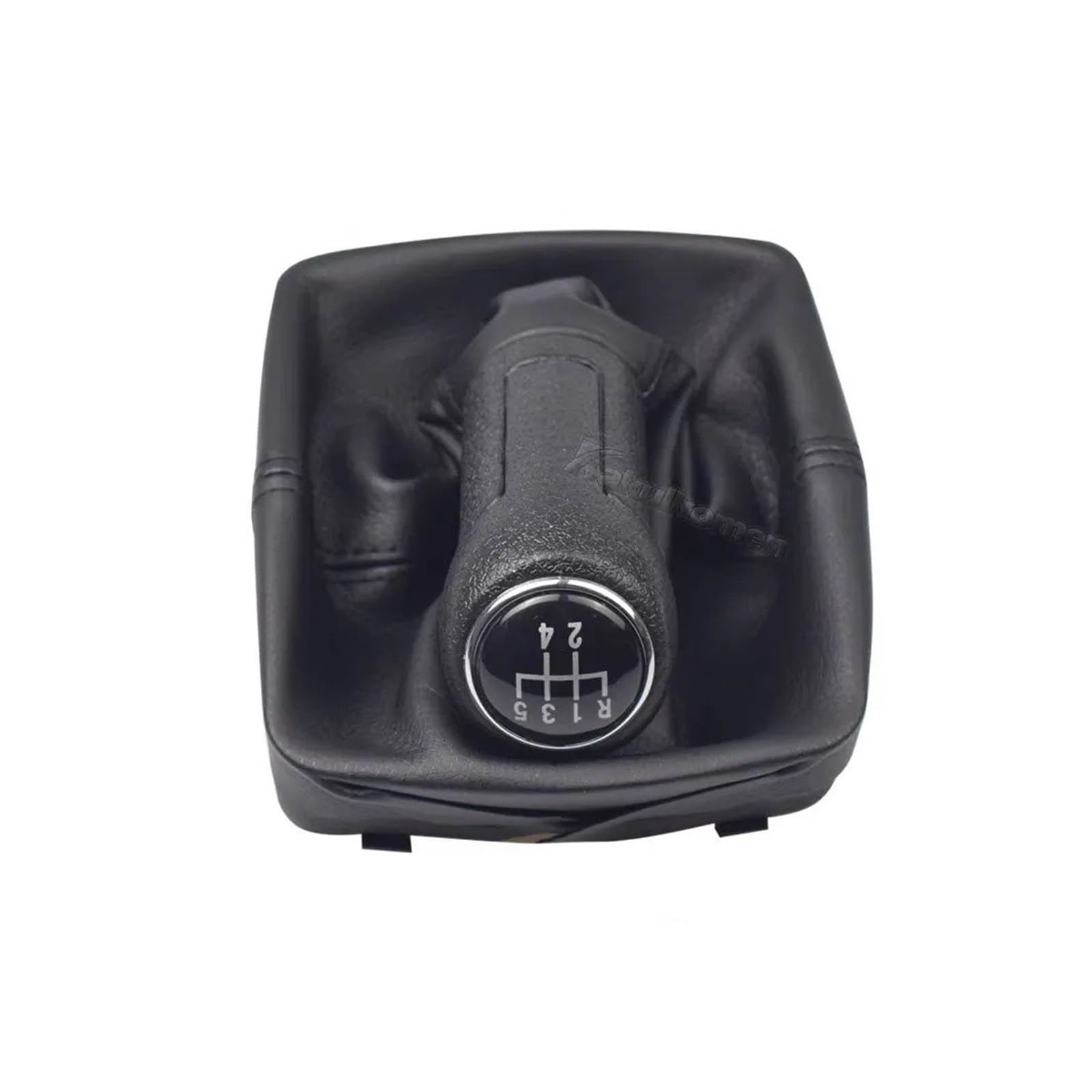 SAUANMNKTP Gearshift Knob for VW for Polo 9N 9N2 2002-009 Gear Shift Knob Gaiter Boot 5 Speed Shifter Lever Cover