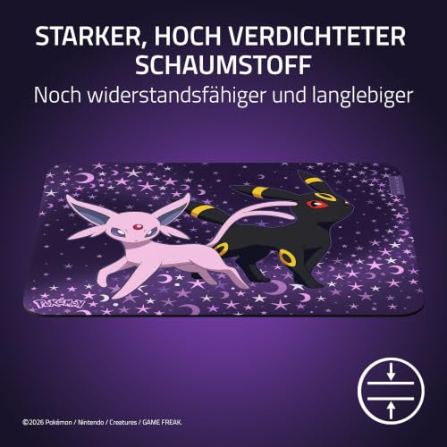 Razer Gigantus V2 Pokémon Espeon & Umbreon Edition - Weiche Gaming-Mausmatte für Geschwindigkeit und Kontrolle - Mikrogewebe-Oberfläche… – Ansicht 3