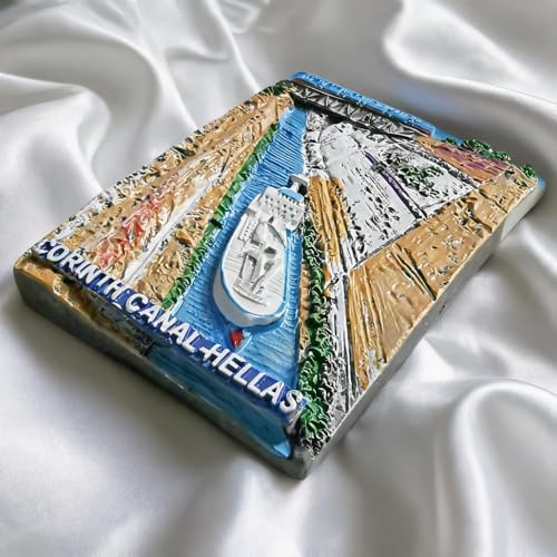 Imán decorativo de frigorífico Canal de Corinto Grecia miniatura 5