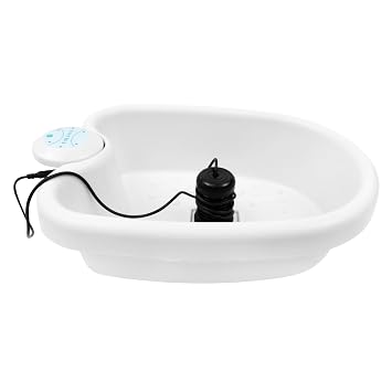 Bepritm 12V Ionic Foot Bath Detox Machine, 24W Portable Foot Spa System, Advanced Ion Cleansing One-Touch Switch/Timer Functionfor Home/Salon UseWhite
