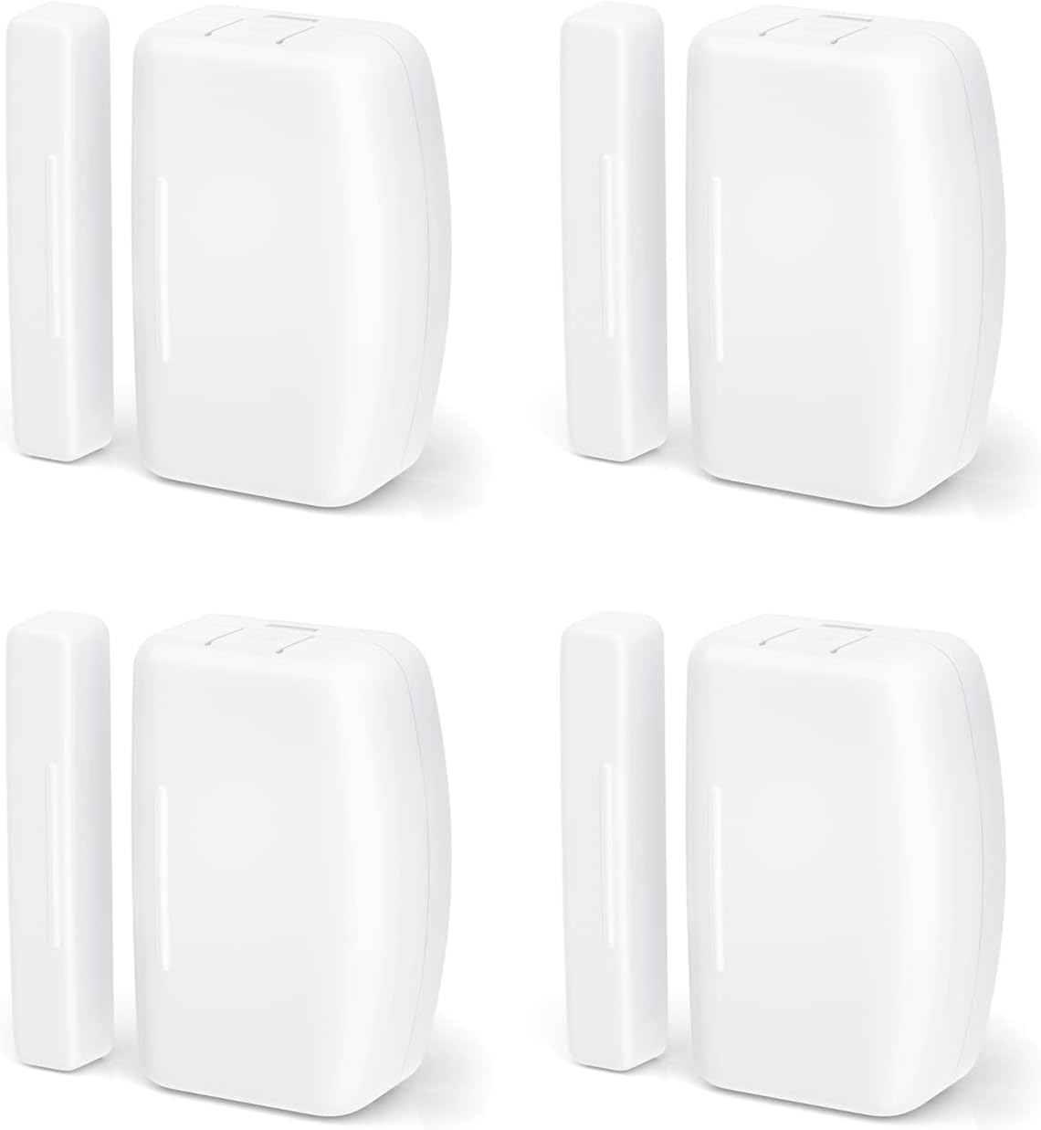 THIRDREALITY Zigbee Contact Sensor 4 Pack,Door and Window Monitor,Works with Home Assistant,SmartThings,Aeotec,Homey Bridge,Homey Pro,Hubitat or Echo Devices with Build-in Zigbee Hub,hub Required