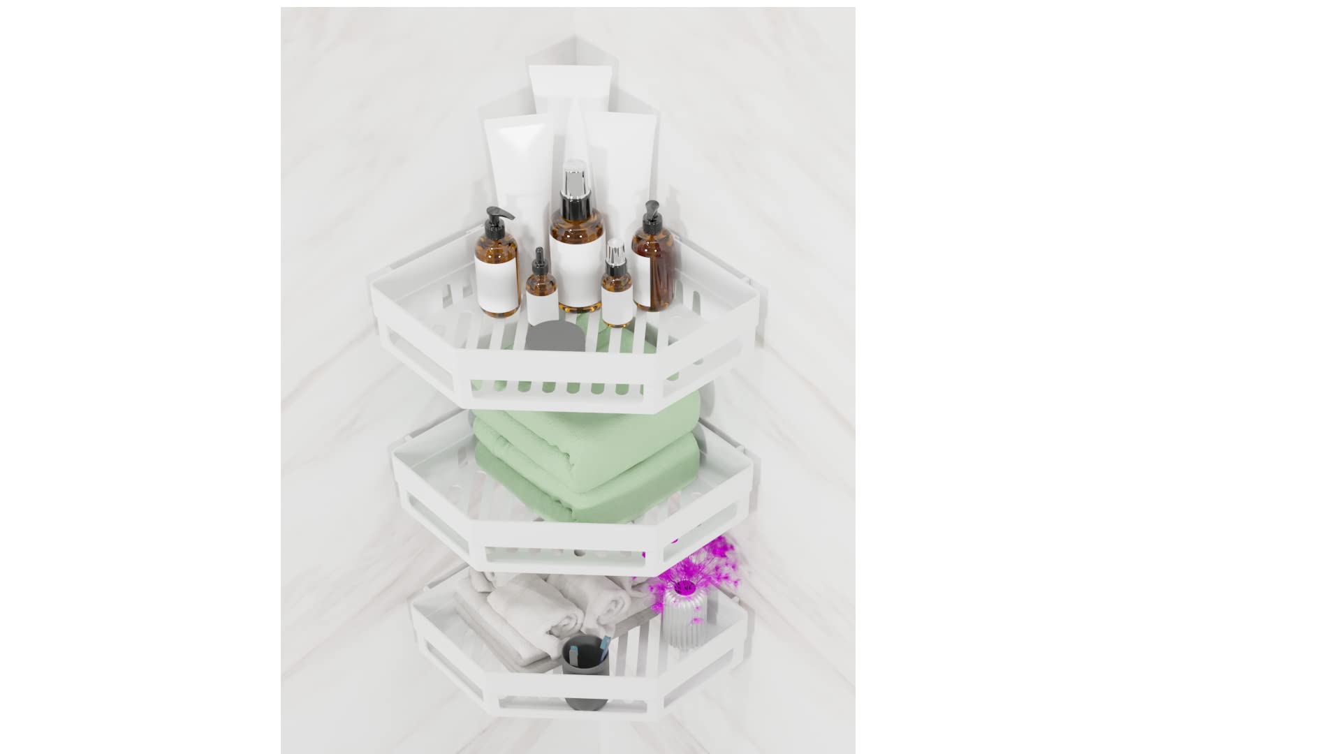 HOUSE OF VIPA Bathroom Accessories Kitchen Bathroom Shelf Wall Holder Storage Rack Bathroom Organizer Rack Storage Box Strong Adhesive Sticker Shower Rack Shelf Bathroom Corner (B0B6WK9QBQ) Amazon Price History, Amazon Price Tracker