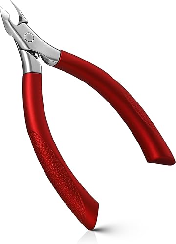 FERYES Pinzas de cutícula, cortador y removedor de cutículas con recortador de cutículas para piel muerta, herramientas profesionales de manicura y