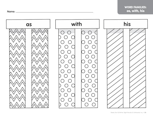 Read, Sort & Write: Sight Words: Fun, Reproducible Activities With Writing Pages That Build Essential Skills - Image 6