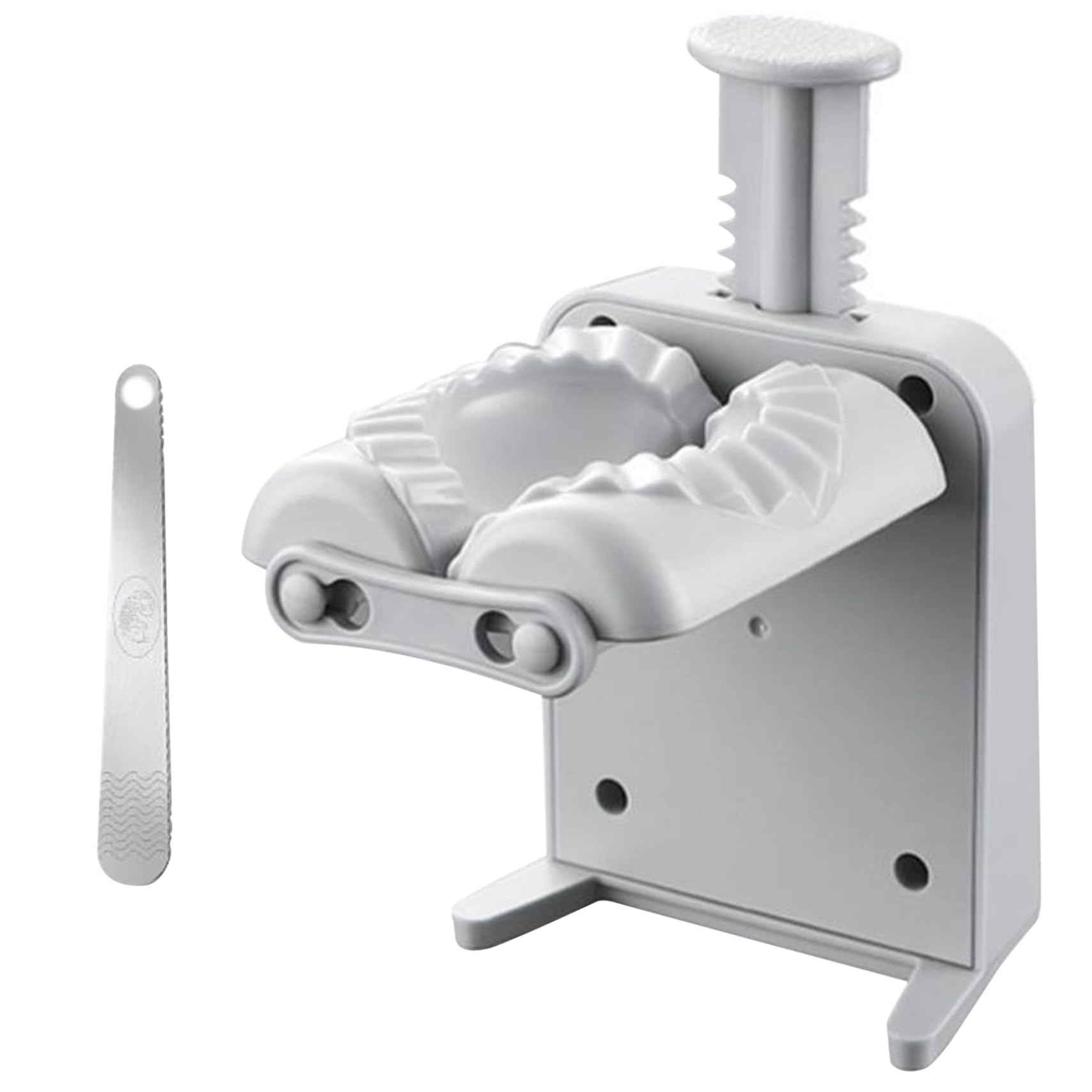 Dumpling Maker Machine, Automatic Dumpling Maker Press with Spoon, Easy to Operate Homemade Fast Empanada Maker Press Mold for Kitchen Pastry Making Dumpling Maker Machine Electric Dumpling Maker Dump
