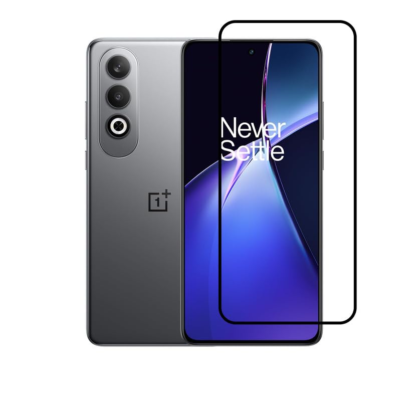 Image of Tempered Glass Screen Protector Compatible For Oneplus Nord CE 4 5G Full Screen Coverage (Except Edge to Edge) and Free Complete Easy Installation kit