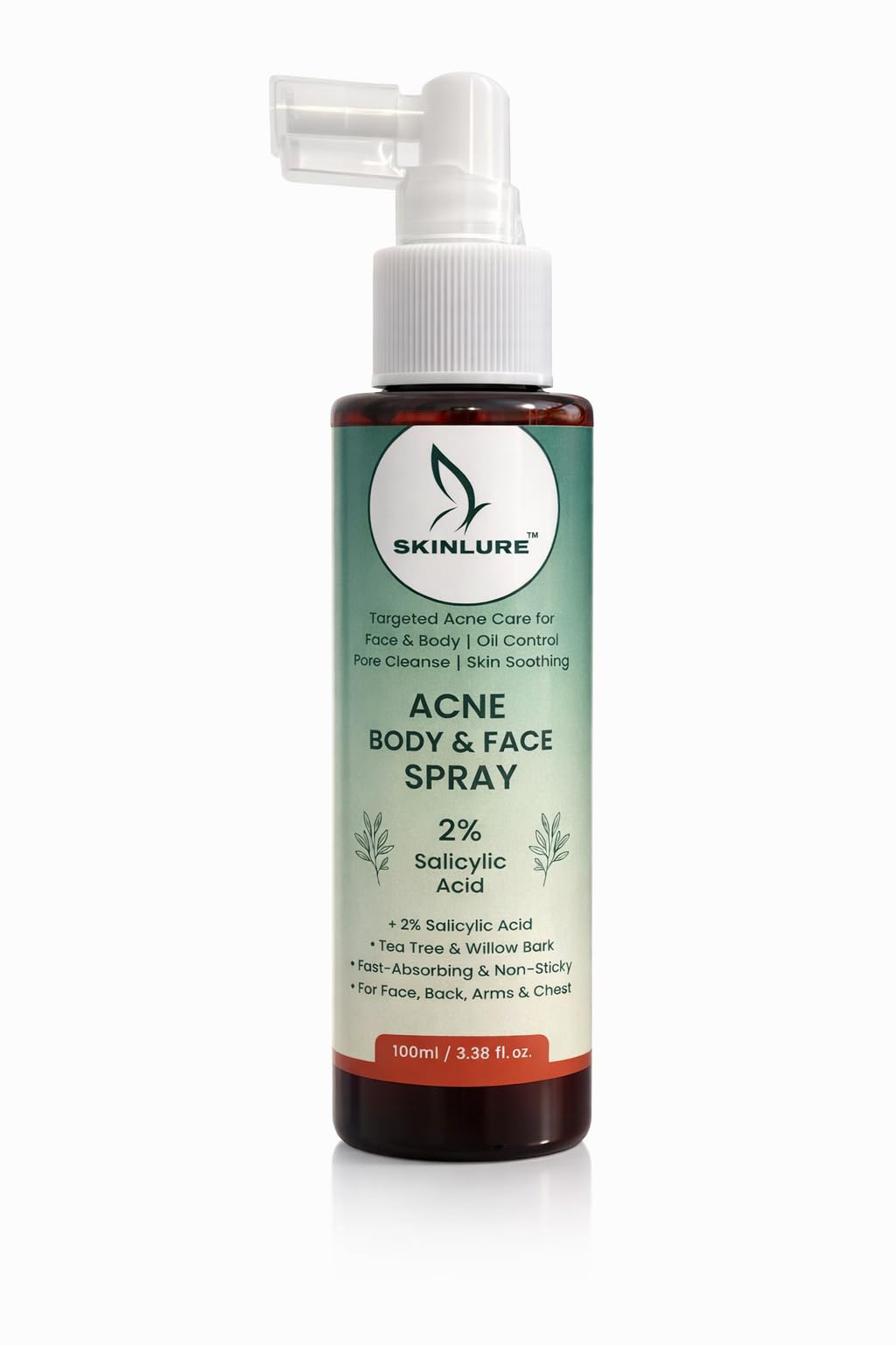 Acne Body & Face Spray with 2% Salicylic Acid – Body Acne Treatment for Back, Chest & Shoulders – Unclogs Pores, Oil Control & Pimples Removal – Fast Absorbing & Non-Sticky Spray for Clear Skin (100ml)-image-31