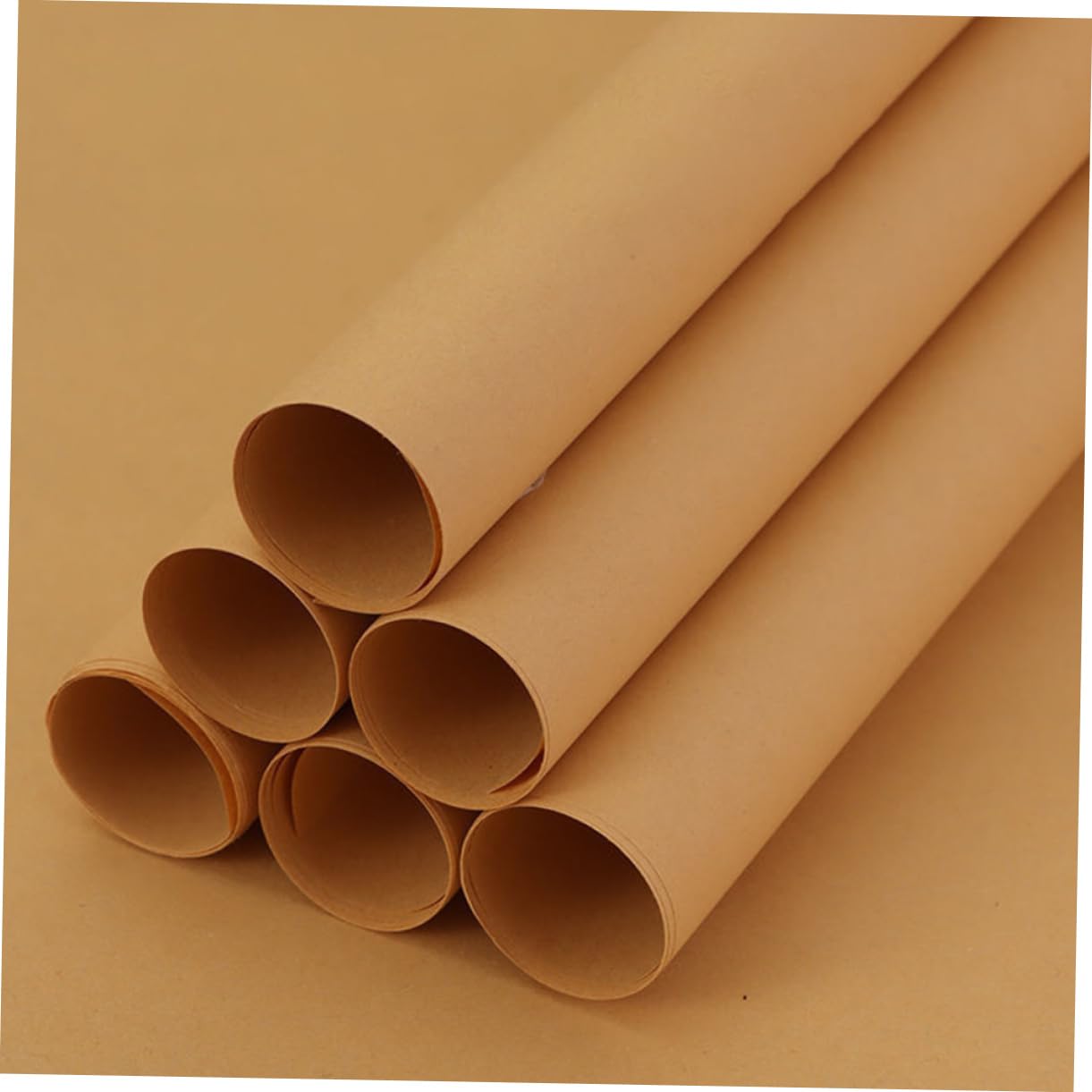 Papel para Envolver Alimentos de Pulpa de Madera 300 Hojas | Color Caqui, Resistente Grasa Desgarro, Contacto Directo Comida sin Olor Desagradable