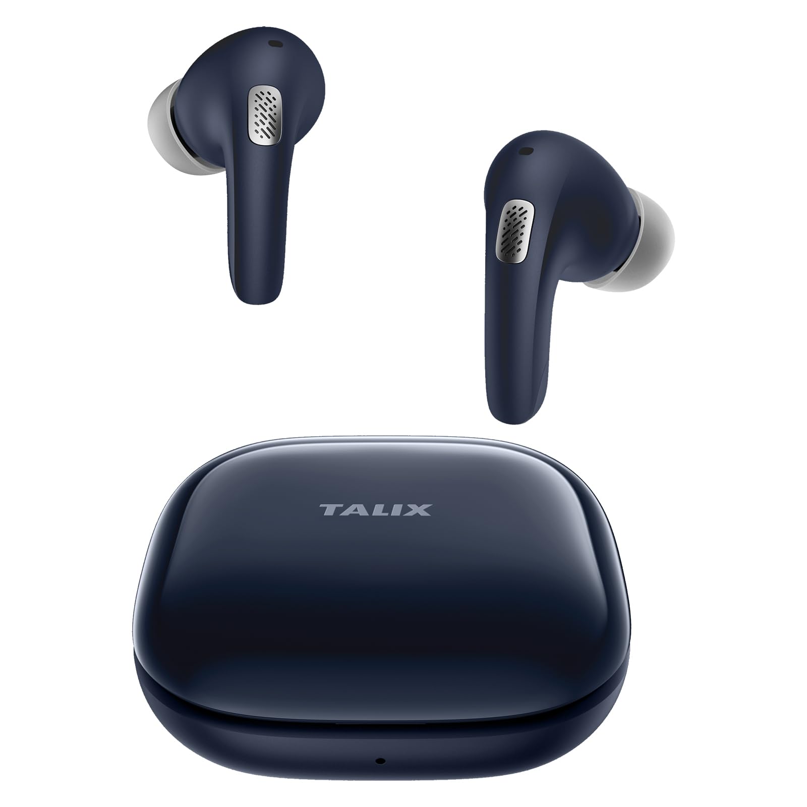 TALIX T30 Noise Cancelling Earbuds Punchy Bass Integrated Phone Stand 4-Mic Clear Calls True Wireless Earbuds Comfort Secure